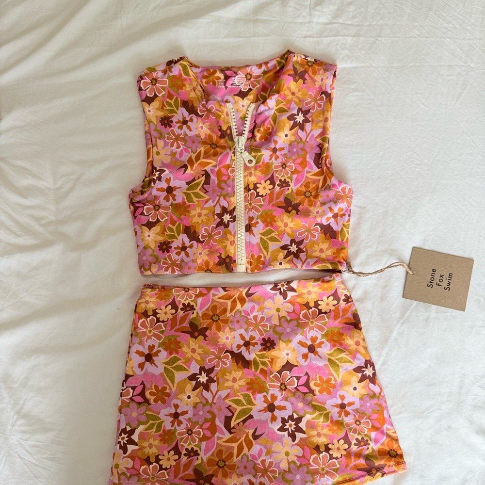 Stone Fox Swim Retro Pop Floral Top